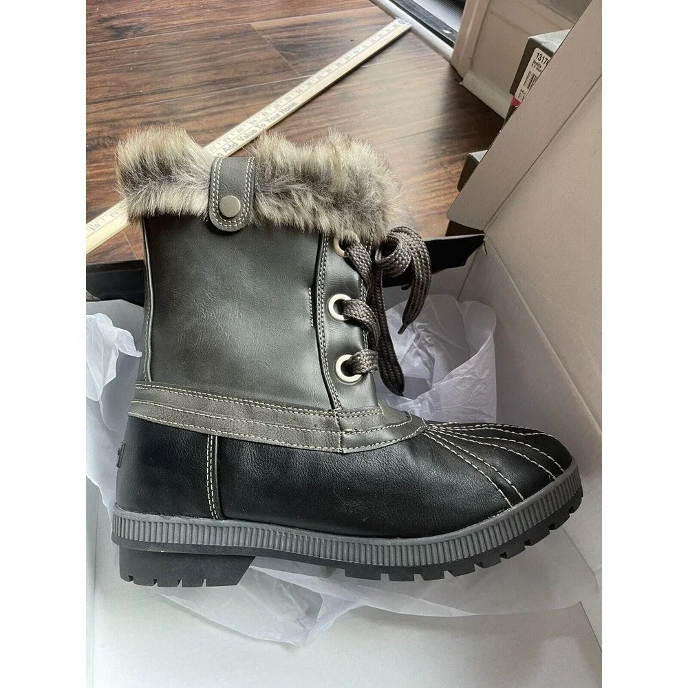 London Fog Women's Milly Cold Weather Snow Winter Boots 11 M
